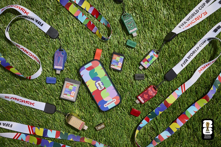 Fotbaloví fanoušci, zbystřete! Ulovte nejen stylovou USB píšťalku Sandisk v designu FIFA World Cup 2026 Limitovaná edice úložišť SanDisk FIFA World Cup 2026