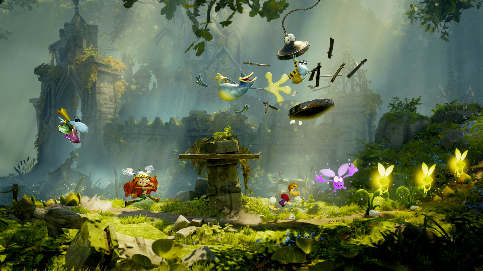 Postavičky poskakují na trávníku, Rayman