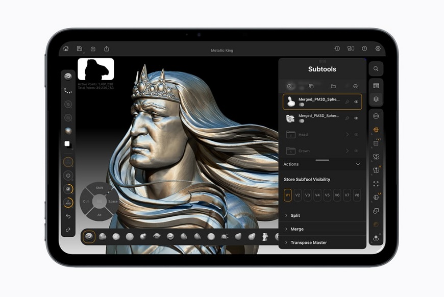 Nemalá senzace v podání Apple! Už dnes představil nový iPad mini s raketovým výkonem a prvotřídním OLED displejem Ukázka pokročilé grafické editace na tabletu Apple iPad mini A20 Pro