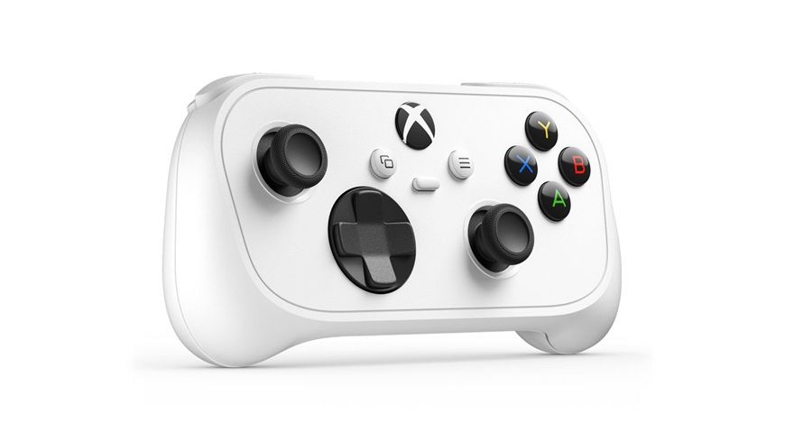 Ovladač Xbox Nano Controller natočený mírně doprava