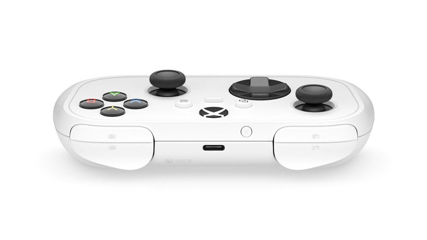 Ležící ovladač Xbox Nano Controller, pohled zepředu