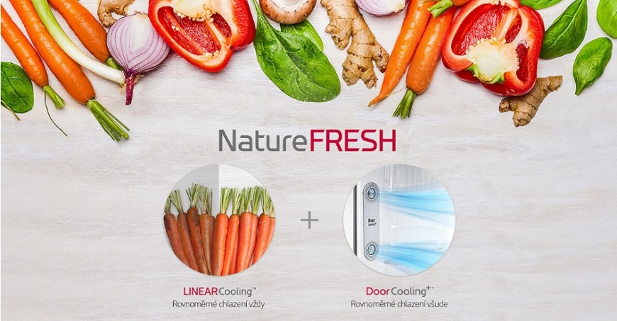 LG zná tajemství déle čerstvých potravin NatureFRESH