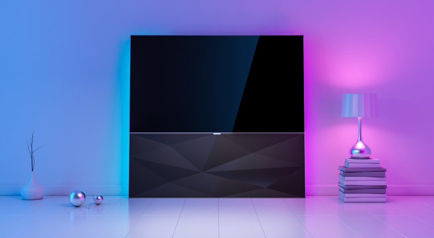 Nejčastější televizní zkratky a technologie Televize s modro-růžovým podsvícením