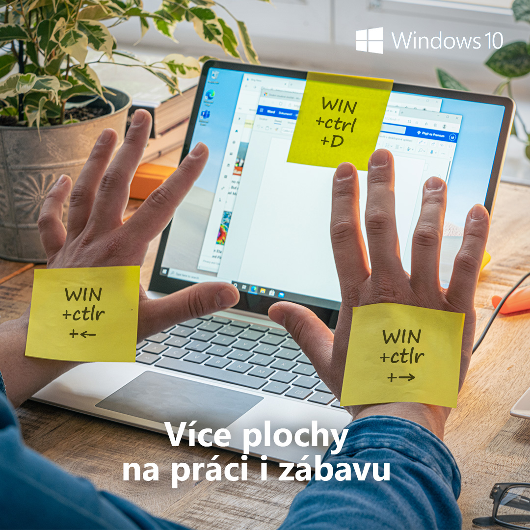 Windows 10 virtuální plochy