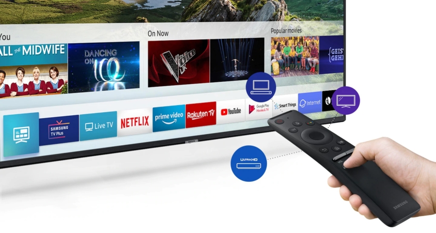 Samsung RU7472: Smart Hub & One Remote Control