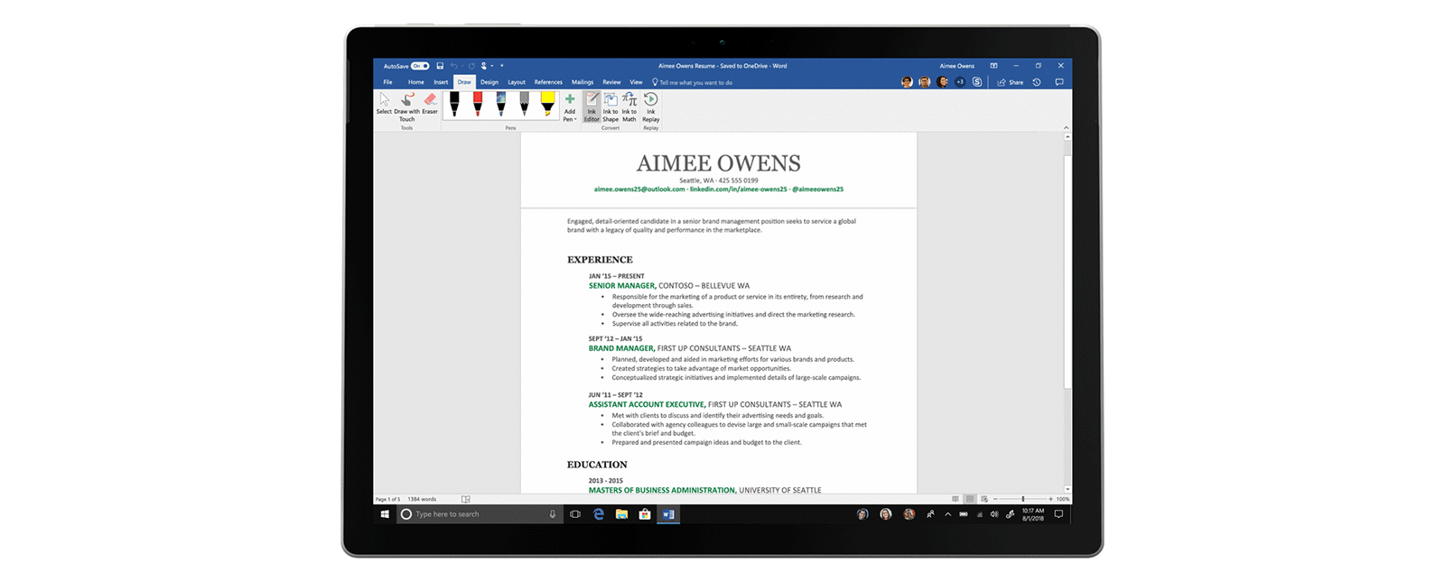Microsoft Office 2019: Nejlepší kancelářská sada v aktuální verzi Microsoft Office Word