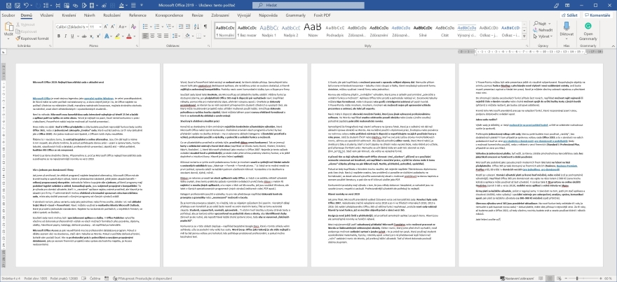 Microsoft Office 2019: Nejlepší kancelářská sada v aktuální verzi Microsoft Office Word
