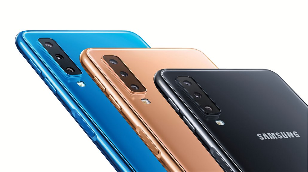 Recenze: Galaxy A7 je povedený Samsung s trojitým fotoaparátem Samsung Galaxy A7 - čtečka prstů