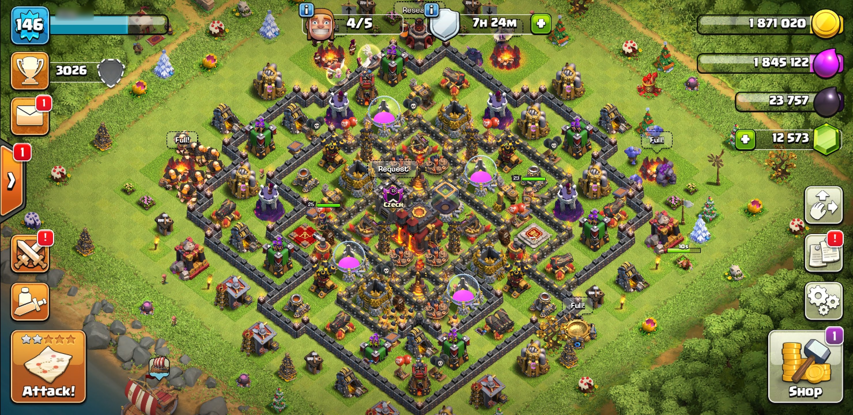 Vyzkoušejte nejlepší mobilní aplikace pro školáky a studenty Clash of clans - ukázka z hry