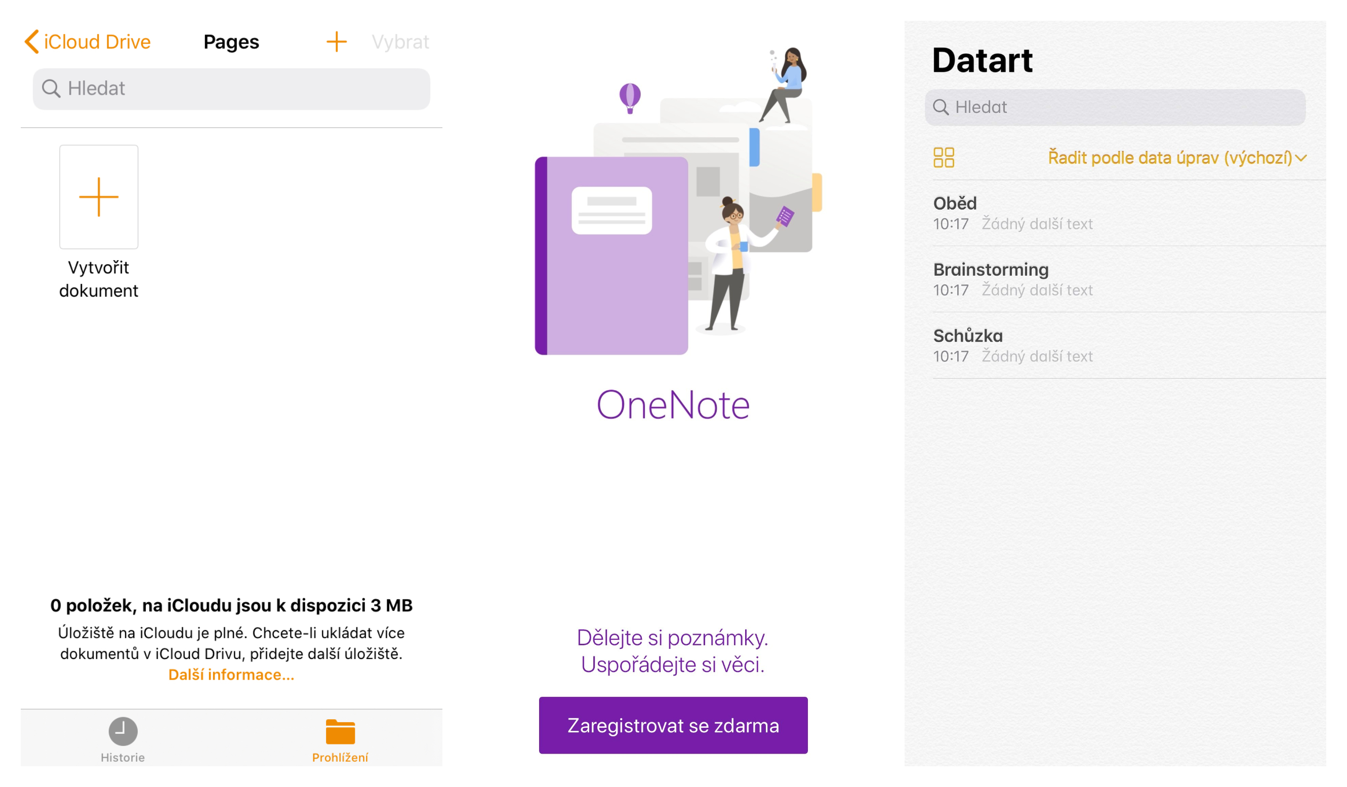 Vyzkoušejte nejlepší mobilní aplikace pro školáky a studenty Pages, one note, poznamky