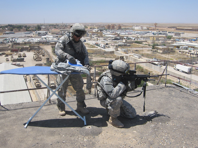 Extrémní žehlení: co bude příště? Extreme ironing