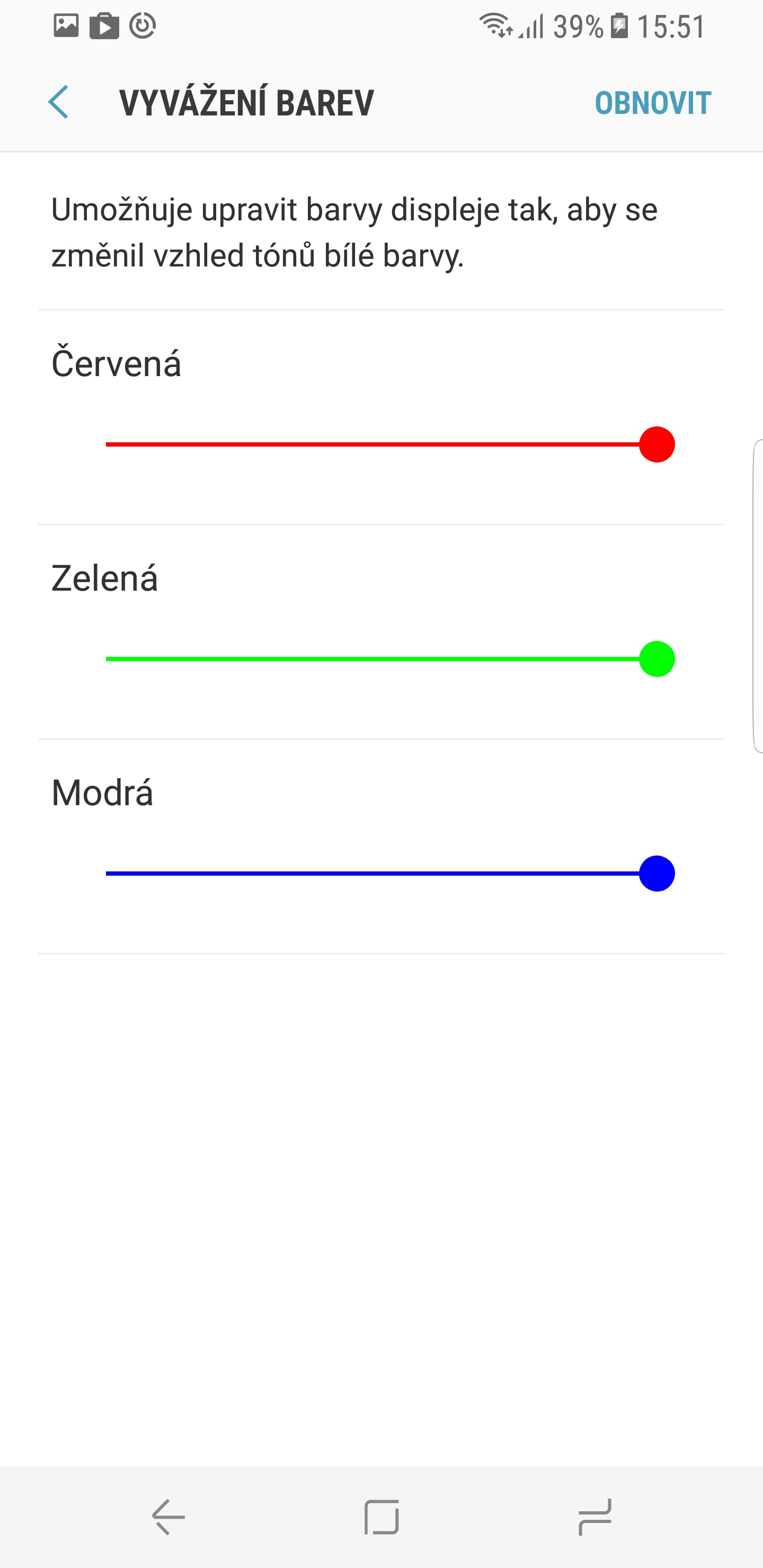 Samsung Galaxy S8 displej
