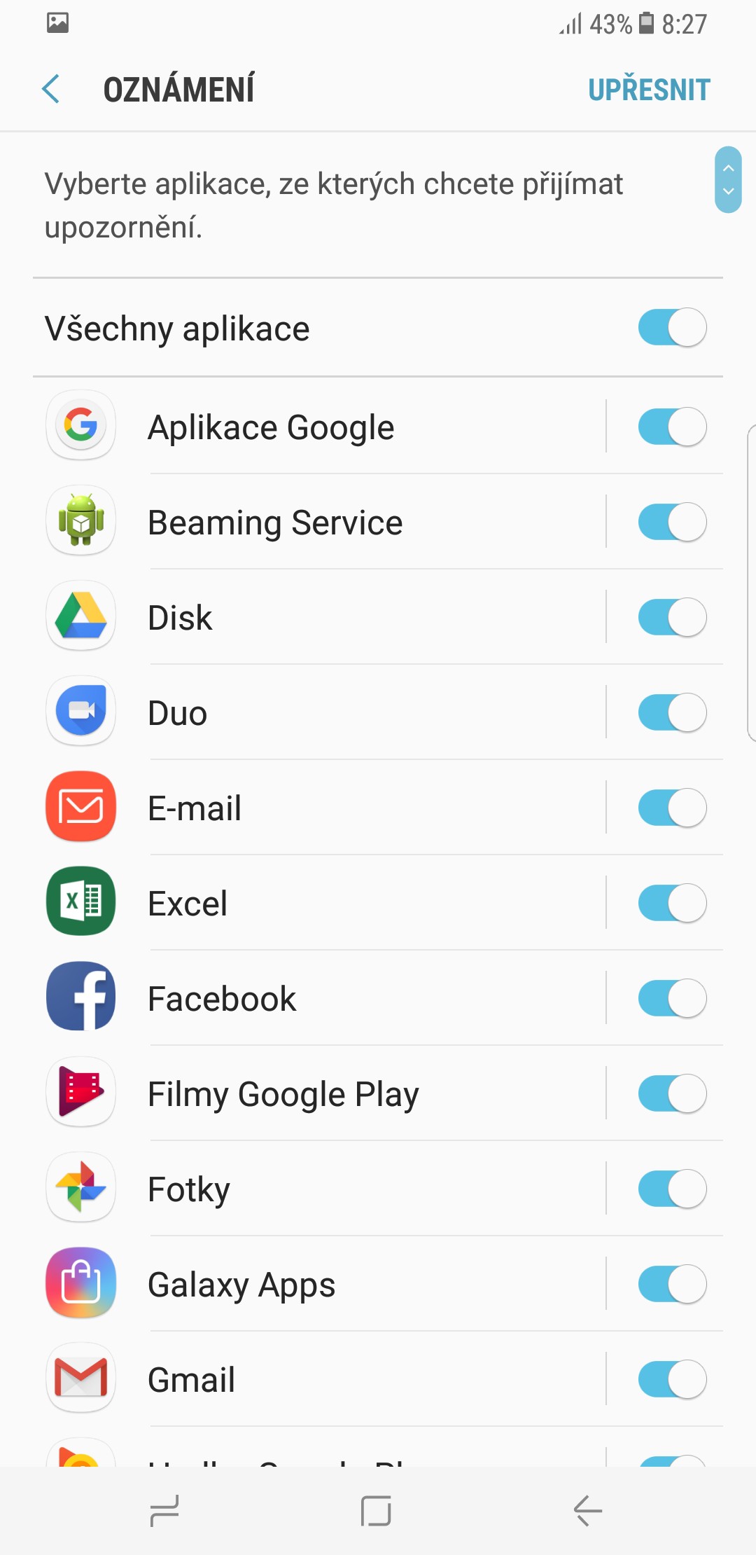 Samsung Galaxy S8 zabezpečení