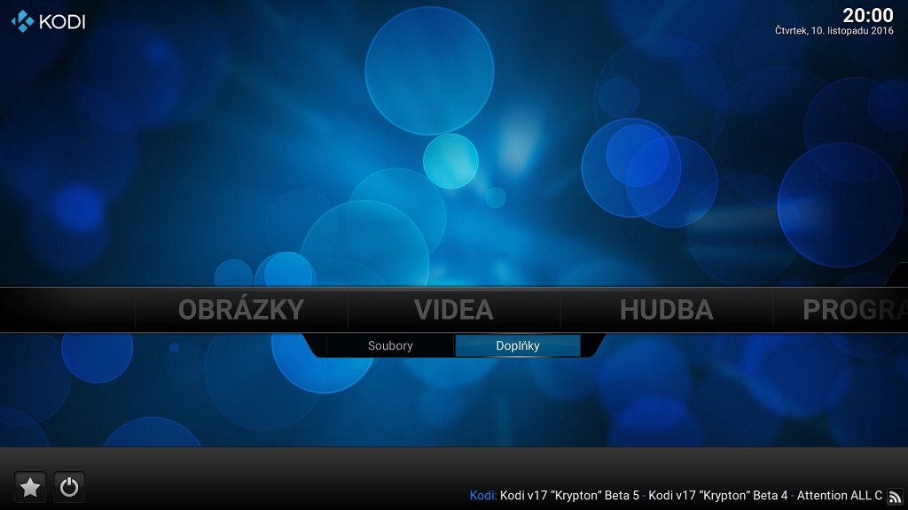 chytrá televize - kodi/xbmc