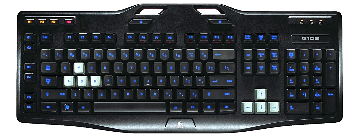 Na Logitechu se dobře hraje herní klávesnice Logitech G105
