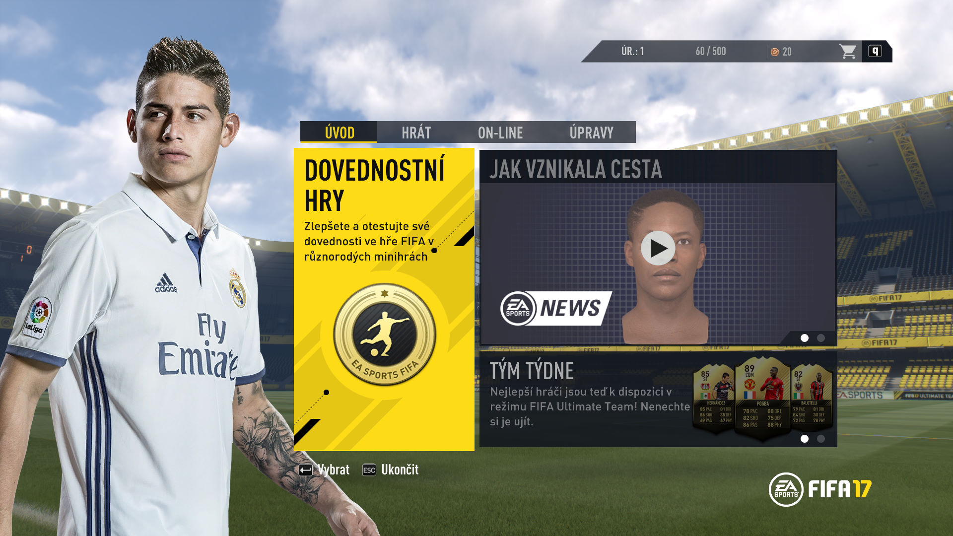 Herní koutek: FIFA 17 je i pro nefotbalisty
