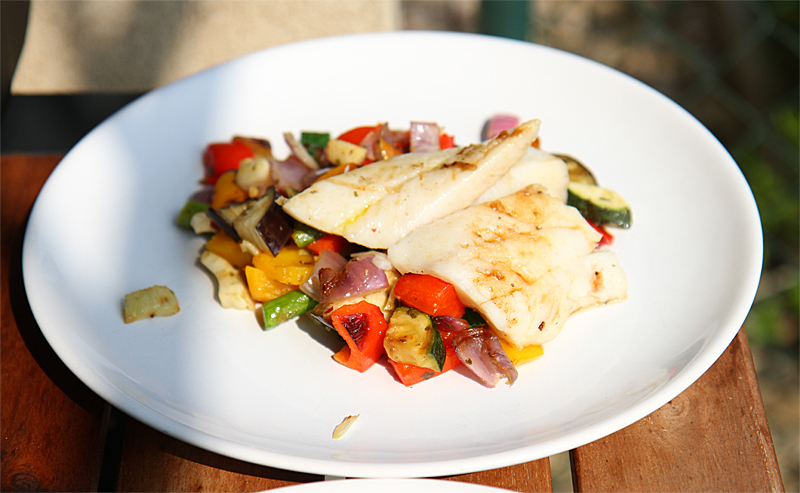 Halibut na grilu