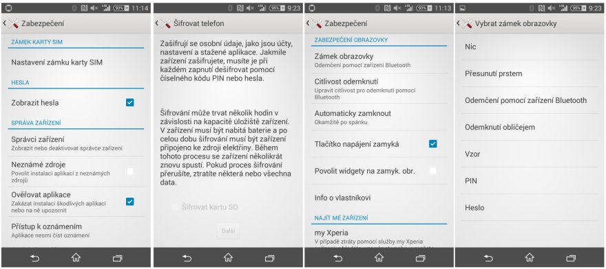 Android zabezpečení