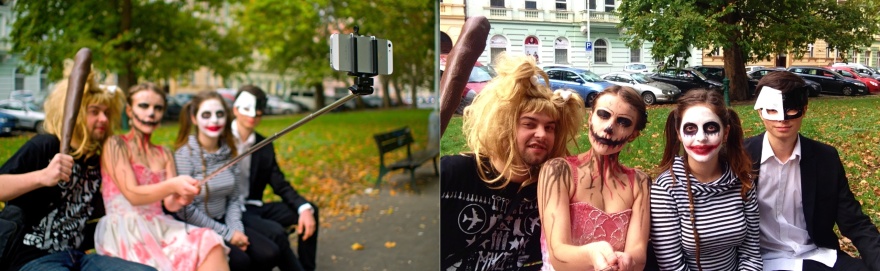 Selfie tyčka skupina