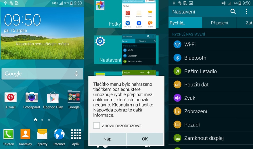 Menu Galaxy S5 mini