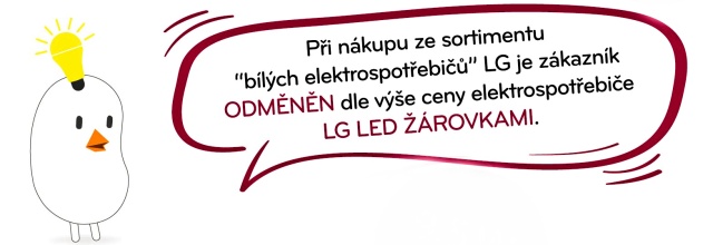 Bílé elektrospotřebiče LG: Získejte LED žárovky zdarma! LG LED zdarma