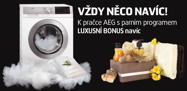 Kupte si parní pračku AEG a získejte luxusní dárky AEG luxusní dárky