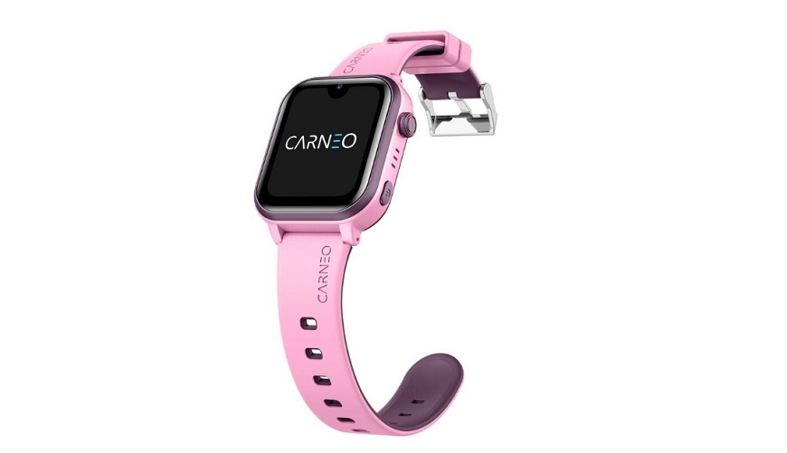 Dětské hodinky Carneo GuardKid+: Klid pro rodiče, zábava pro děti Carneo GuardKid+ 4G Platinum 2nd Gen v růžové barvě