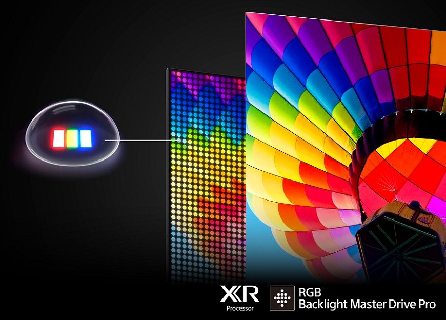 Sony True RGB mění obraz televizorů! Jak funguje nové RGB LED podsvícení? detail diod na televizi Sony