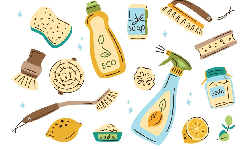 ☘️Co je greenwashing, jak ho poznat a jaké změny přináší nová směrnice EU? Eko produkty (kartáček, houbička, jar, citron, soda a podobně)