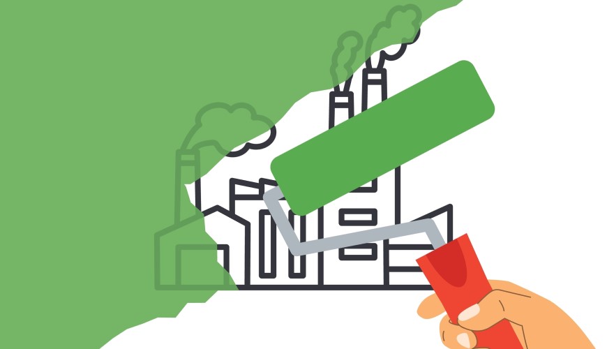 ☘️ Co je greenwashing, jak ho poznat a jaké změny přináší nová směrnice EU? Ilustrace greenwashingu