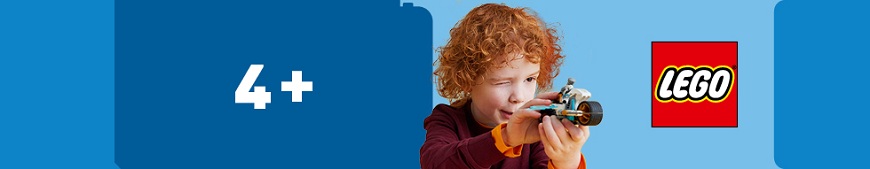 Banner pro věkovou kategorii LEGO 4+.