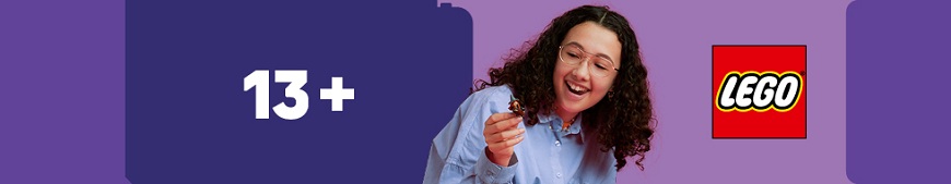 Banner pro LEGO věkové kategorie 13+.