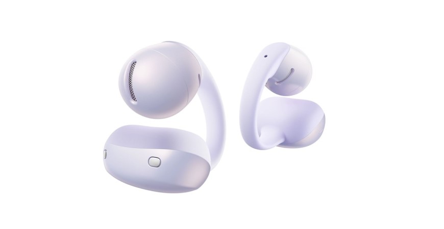 Shokz OpenDots 2 a OpenDots Air: Otevřená sluchátka, která vás neodříznou od okolí OpenDots Air ve fialovém provedení