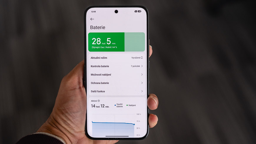 Recenze: Xiaomi Redmi Note 17 Pro 5G – Designovka s neuvěřitelnou výdrží Xiaomi Redmi Note 17 Pro 5G a stav baterie v nastavení telefonu