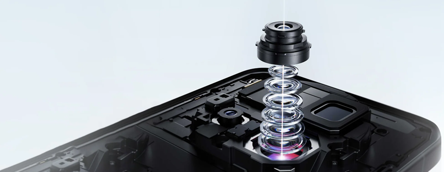 detail čočky fotoaparátu telefonu vivo x500