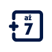 piktogram čísla 7 ve čtverci s pluskem