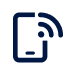 Pomoc na prodejně ikona mobilu s wifi