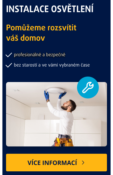 Instalace osvětlení Instalace ovětlení
