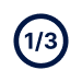 piktogram 1/3 v kolečku
